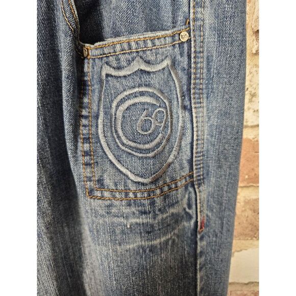 Coogi Australia Men's C69 Embroidered Baggy Jeans 38x32 - Picture 8 of 15